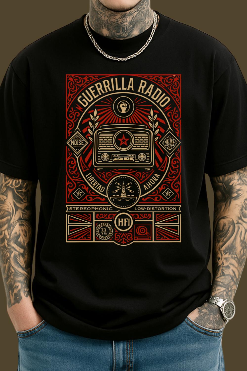 Guerrilla Radio Libertad Ahora | Free Shipping | 10% Off 2 Tees · 25% Off 3