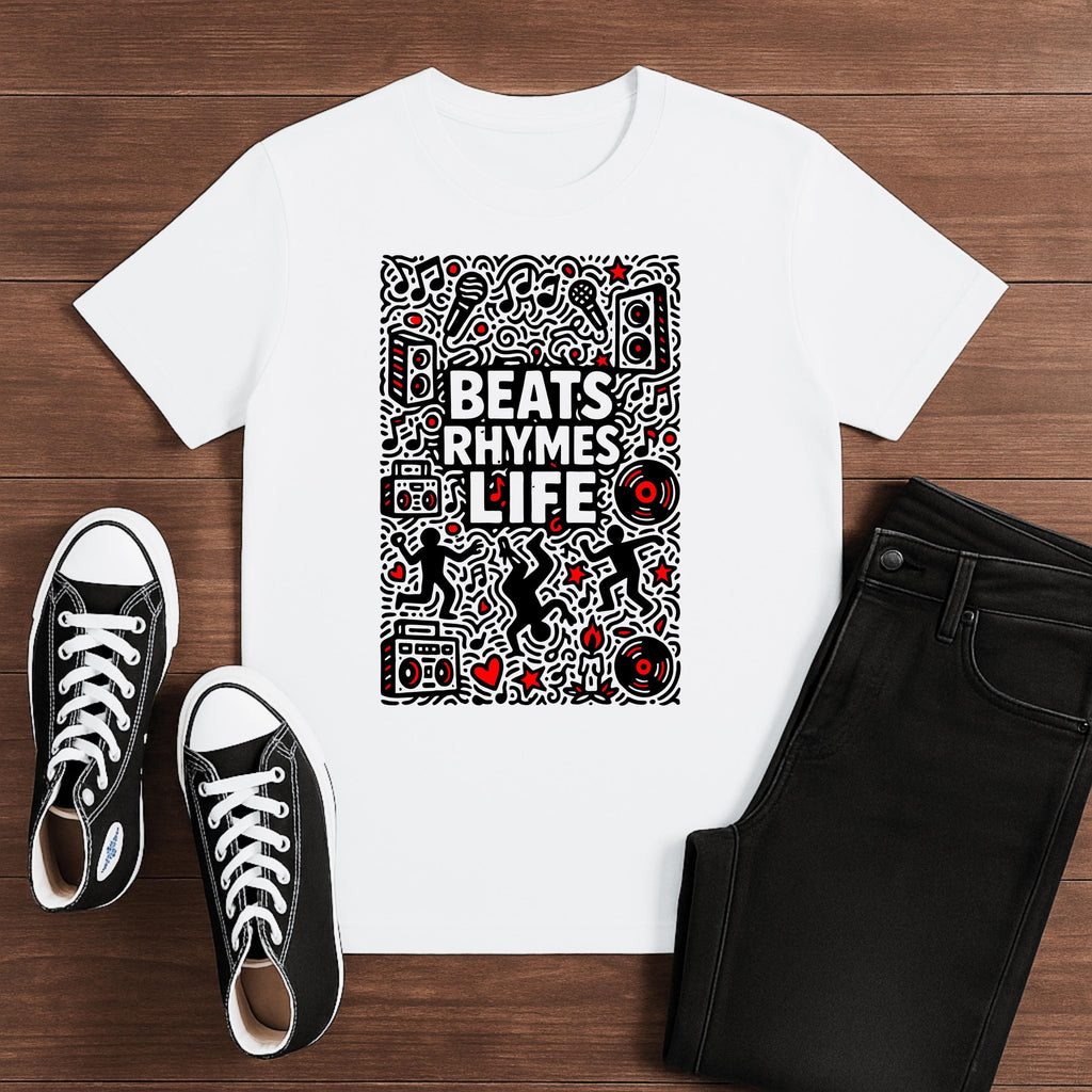 Beats Rhymes Life Doodle | Free Shipping | 10% Off 2 Tees · 25% Off 3