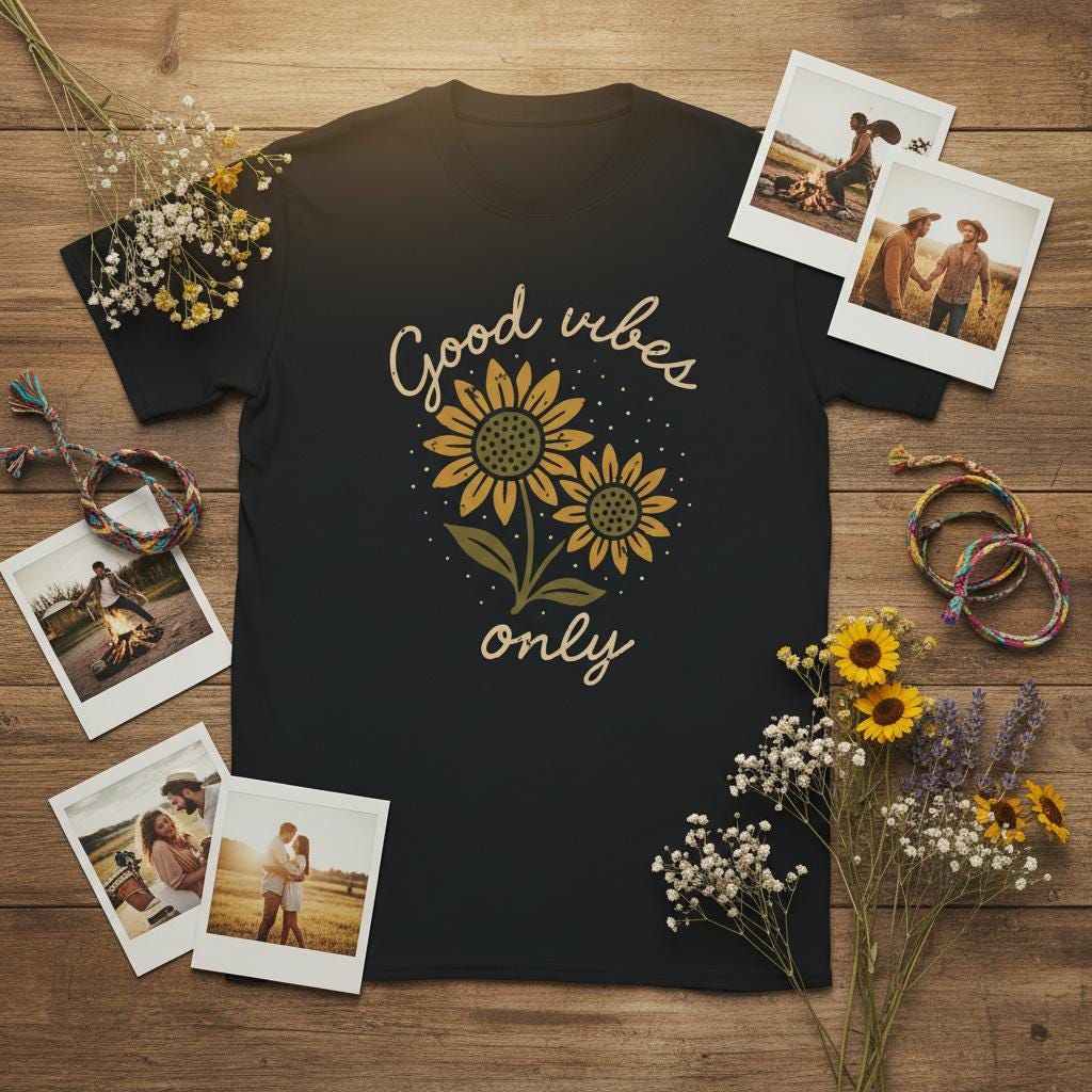 Good Vibes Only Tee | Free Shipping | 10% Off 2 Tees · 25% Off 3