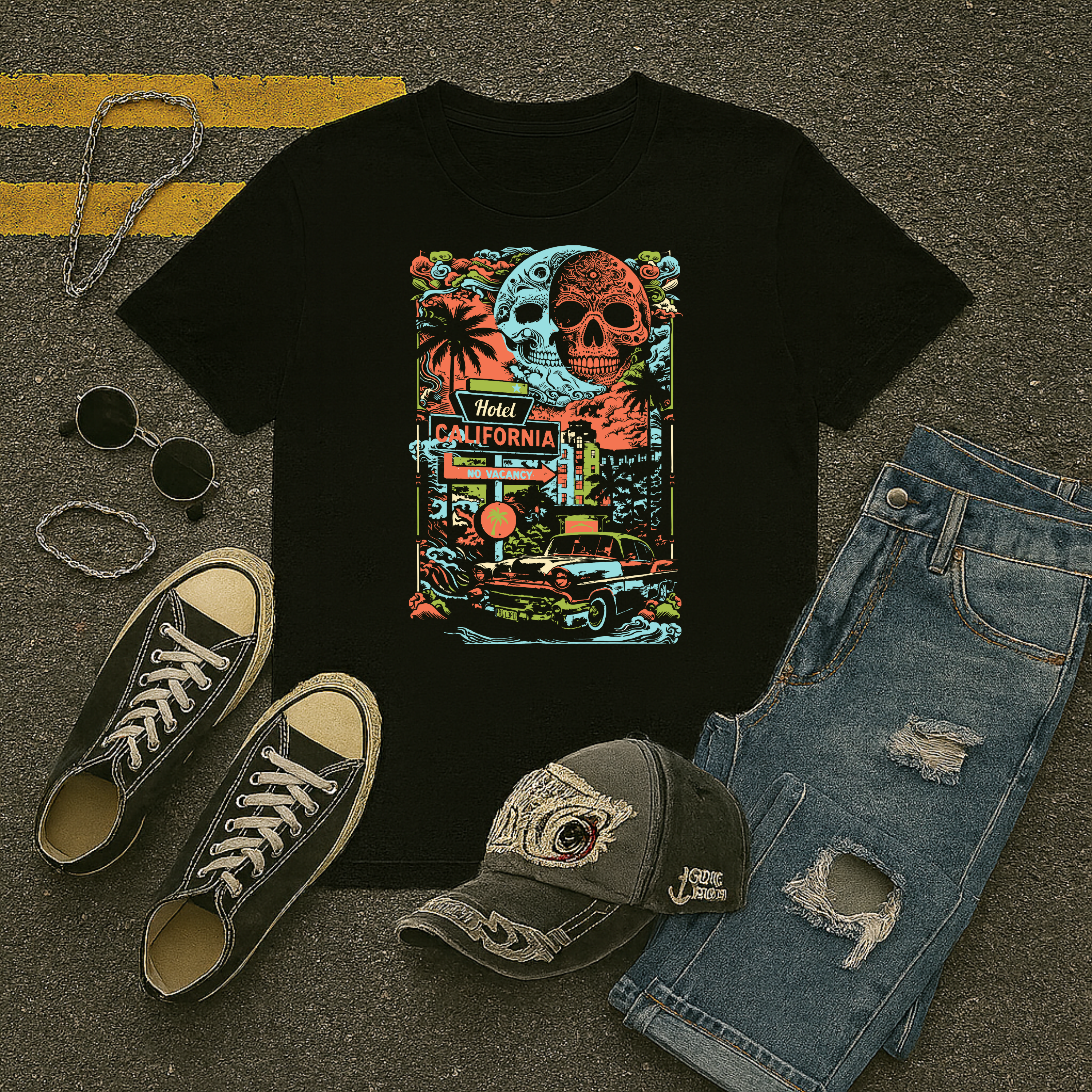 Hotel California – No Vacancy T-shirt | Free Shipping | 10% Off 2 Tees · 25% Off 3