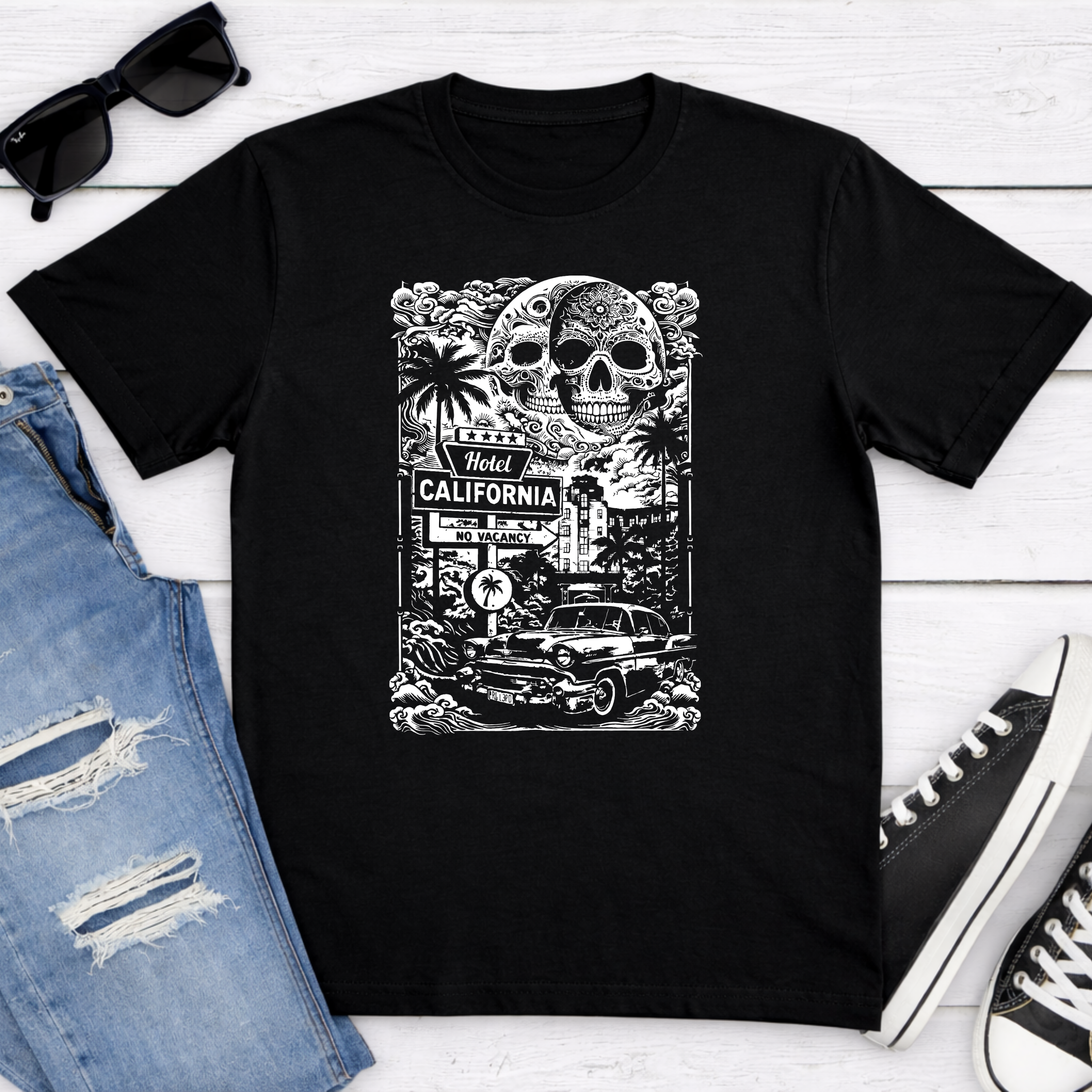 Hotel California – No Vacancy | Free Shipping | 10% Off 2 Tees · 25% Off 3