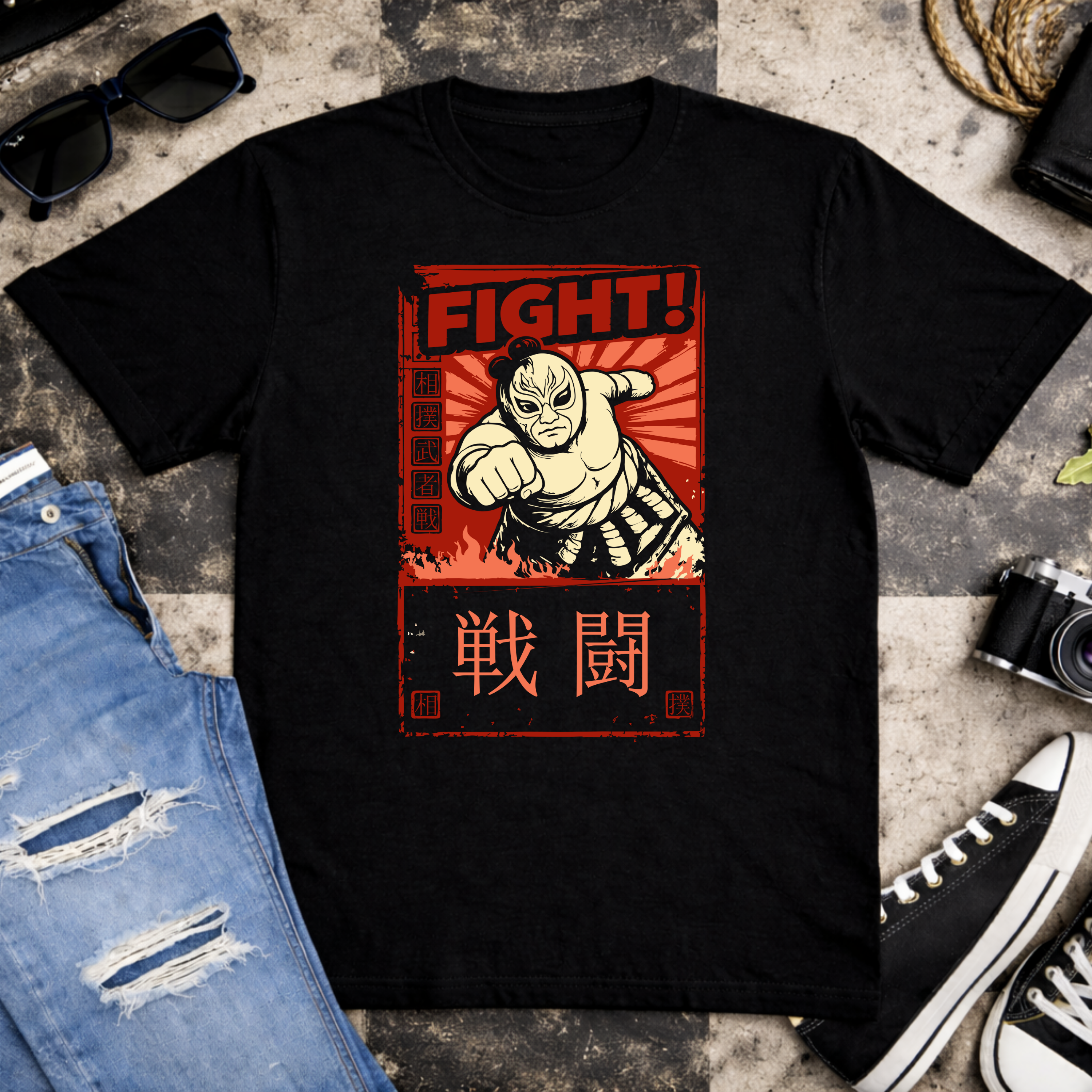 Fight! Masked Sumo Warrior | Free Shipping | 10% Off 2 Tees · 25% Off 3