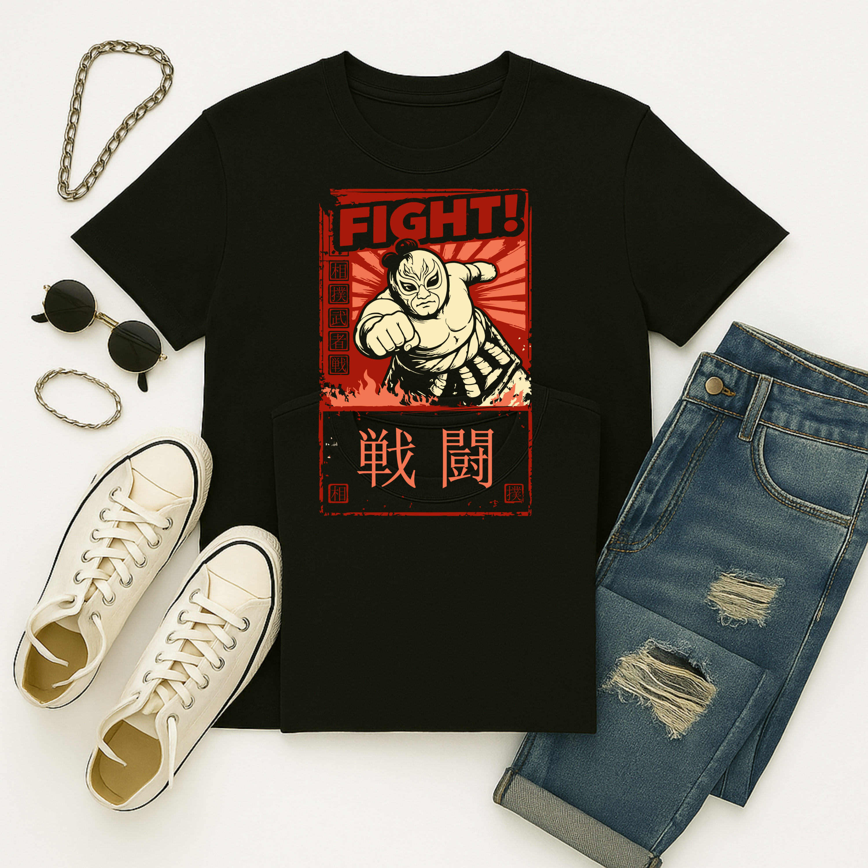 Fight! Masked Sumo Warrior | Free Shipping | 10% Off 2 Tees · 25% Off 3