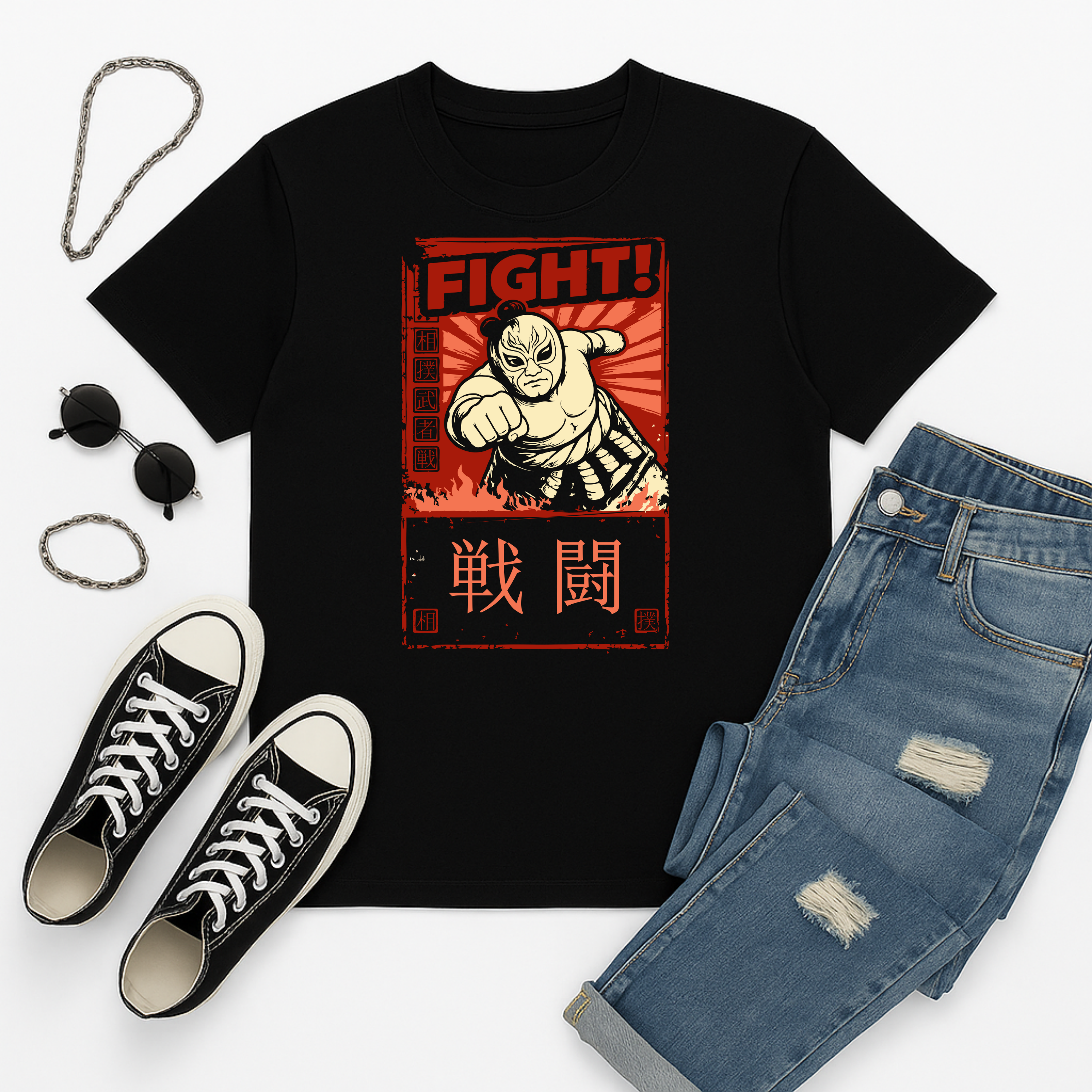 Fight! Masked Sumo Warrior | Free Shipping | 10% Off 2 Tees · 25% Off 3